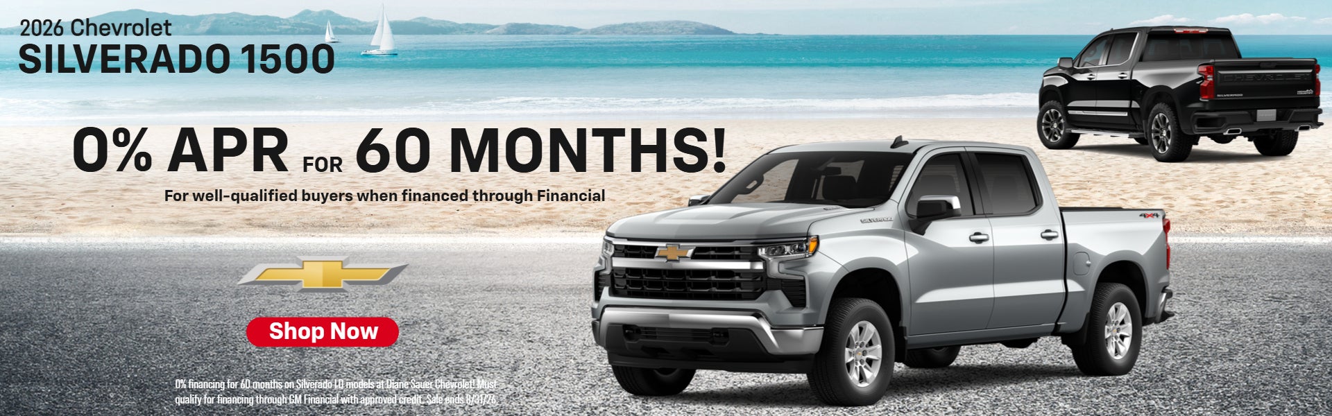0% APR FOR 60 MONTHS