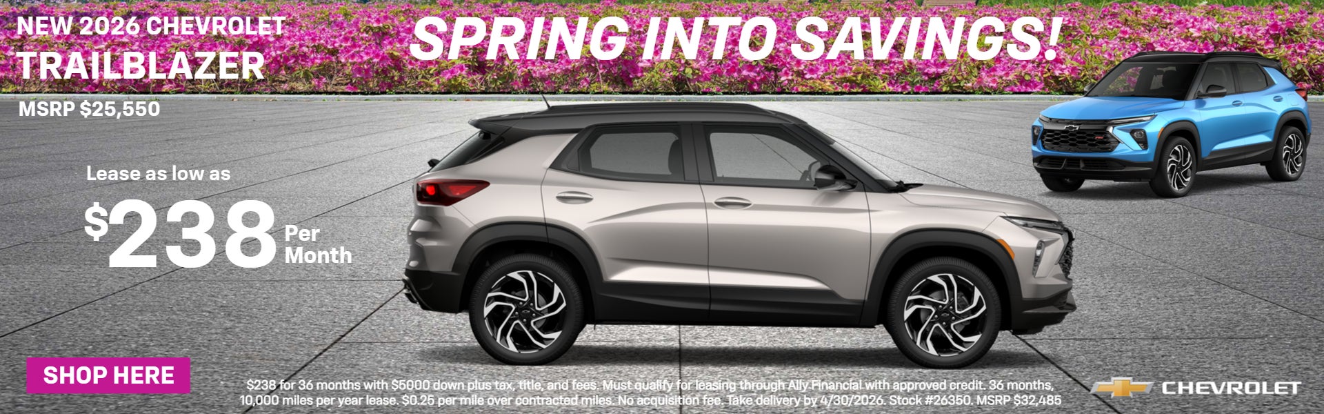 Lease for $238/month